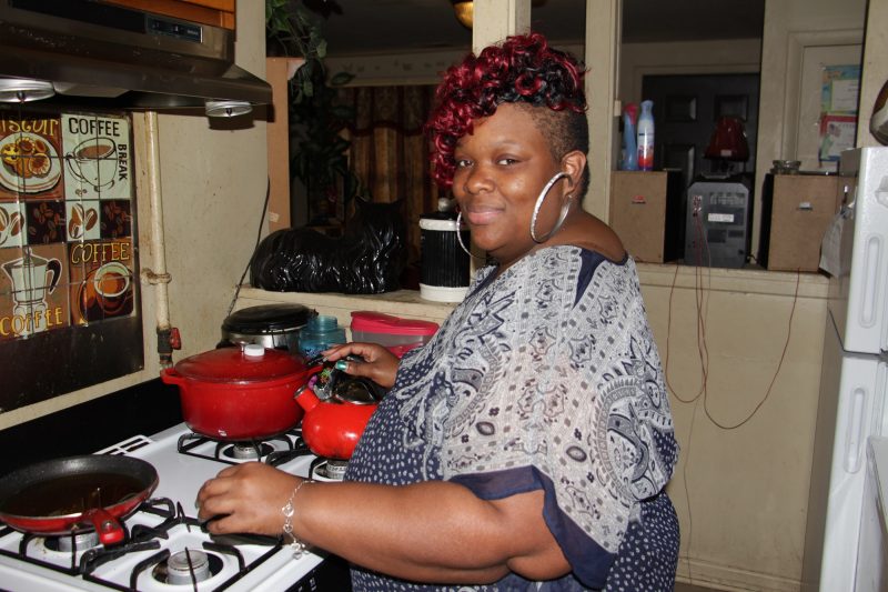Tomeika Ferrell is now able to enjoy cooking and entertaining thanks to Dini Miller's cockroach protocol.