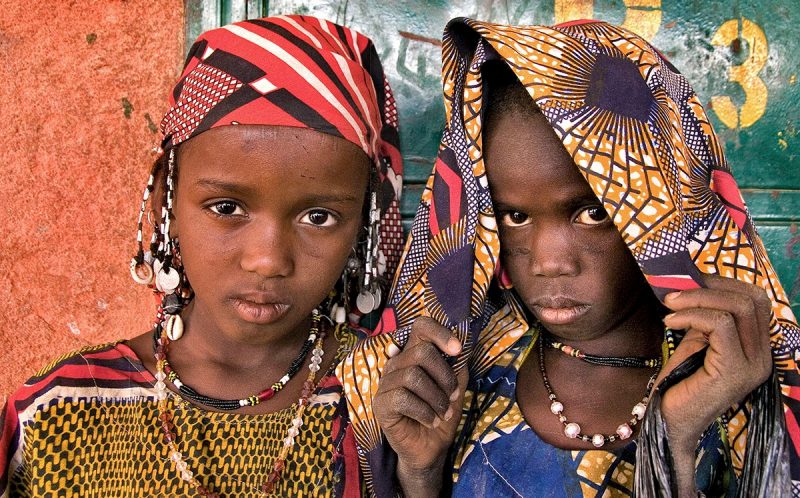photograph of children in west Africa