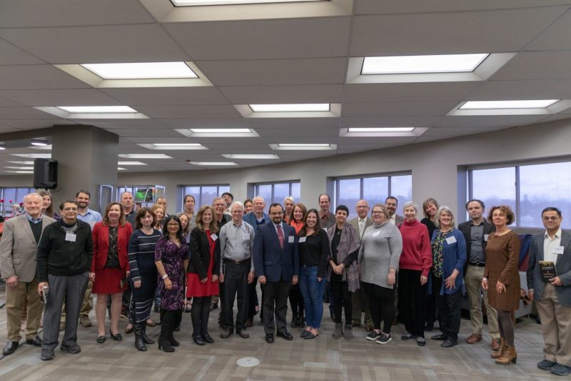 a group photo of authors celebrated at the VT Authors Recognition Event
