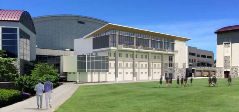 Proposed rendering of upgrades to the Student Athlete Performance Center