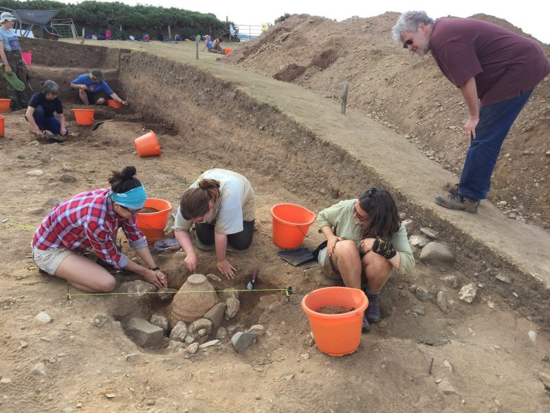 The team also discovered a rich array of artifacts, including collared urns containing cremated remains, flint, arrowheads, pottery, and various tools associated with peoples of the Early Bronze Age, which ranges from 2200 to 1500 BC. Some pottery may also date to the late Neolithic period. 