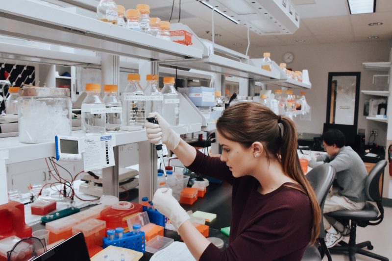 Camille Schrier spent hours in a research lab while she was a student at Virginia Tech. She had a dual major in systems biology and biochemistry.