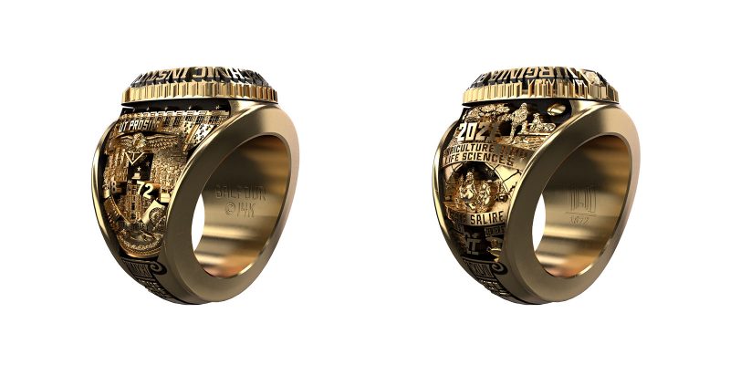 The 2021 class ring features some special moments, including the arrival of Otter Sandman