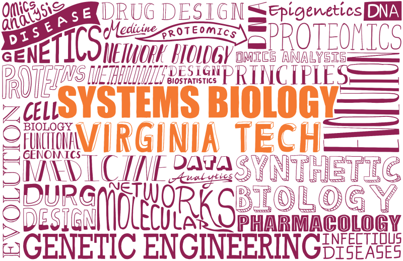 word graphic design for Systems Biology by Kehong Lu
