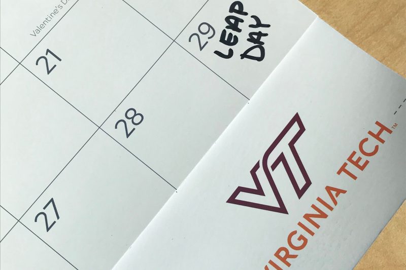 A calendar image highlighting leap day