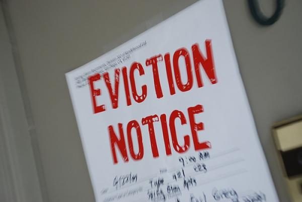 Image of an eviction notice 