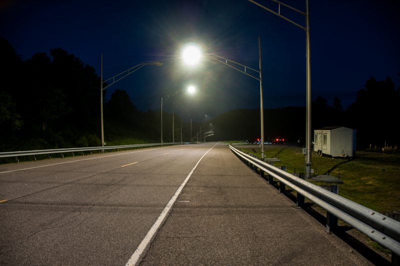Lighting testing on the Virginia Smart Roads - Highway
