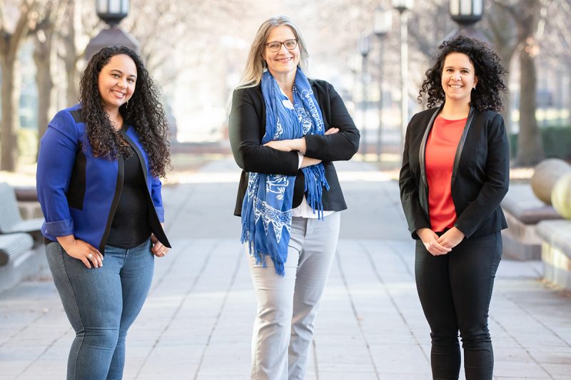 Illinois researchers Aimy Wissa, Marianne Alleyne and Ophelia Bolmin