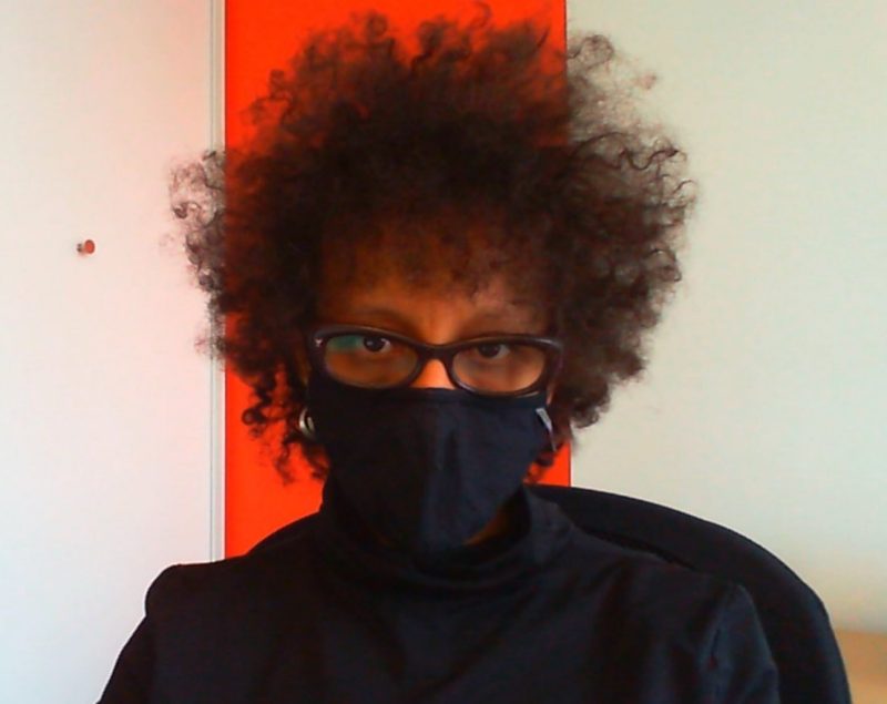 Photo of Mahtot Gebresselassie wearing a black mask