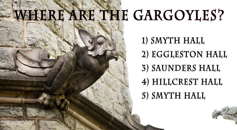 Answer key to gargoyle locations