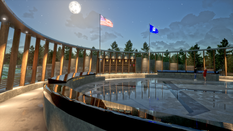 Rendering of Special Operations Forces monument