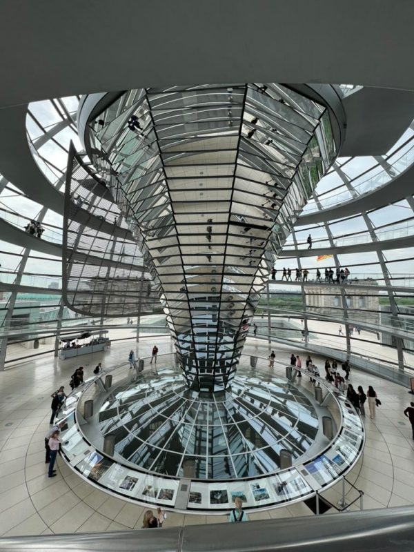 Interior picture of the Reichstag building in Germany