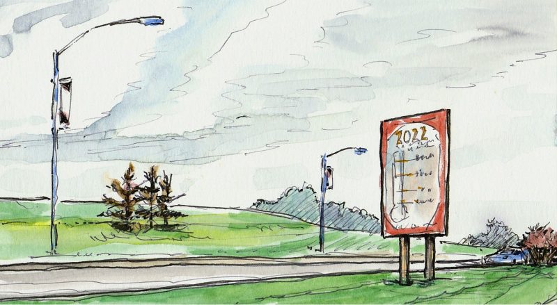Drawing of the CVC thermometer on campus