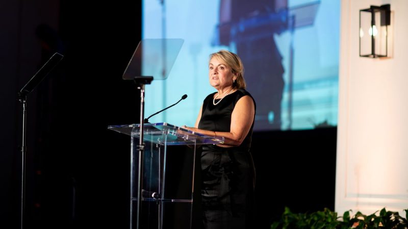 Ronda Puryear speaks during National Apartment Association induction ceremony