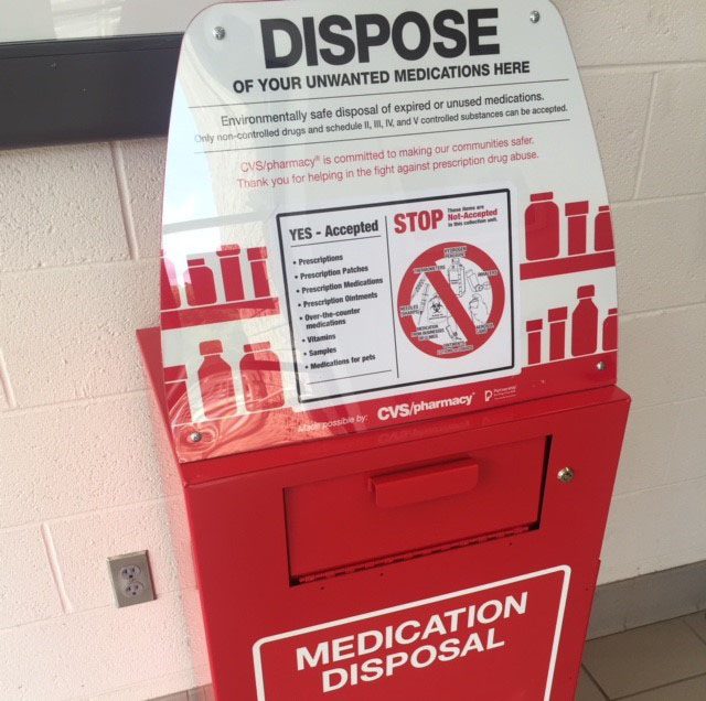 Medication drop off kiosk